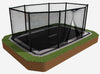 Rectangular | Black 17ft x 12ft Safety Net