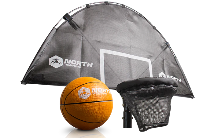North Trampoline Basketball Hoop