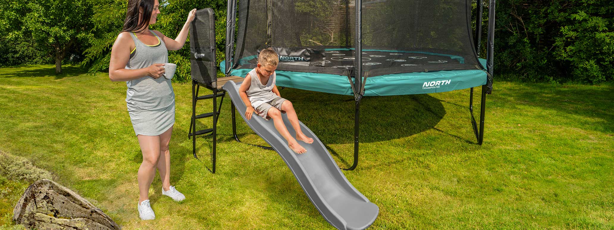 North Base Platform | Climb on and off your Trampoline – North USA