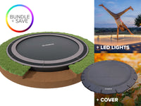 NORTH INGROUND TRAMPOLINE ROUND 14FT BUNDLE